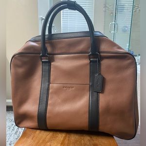 Coach - new F27614 Smooth Leather Overnight Saddle Top Handle Crossbody Bag